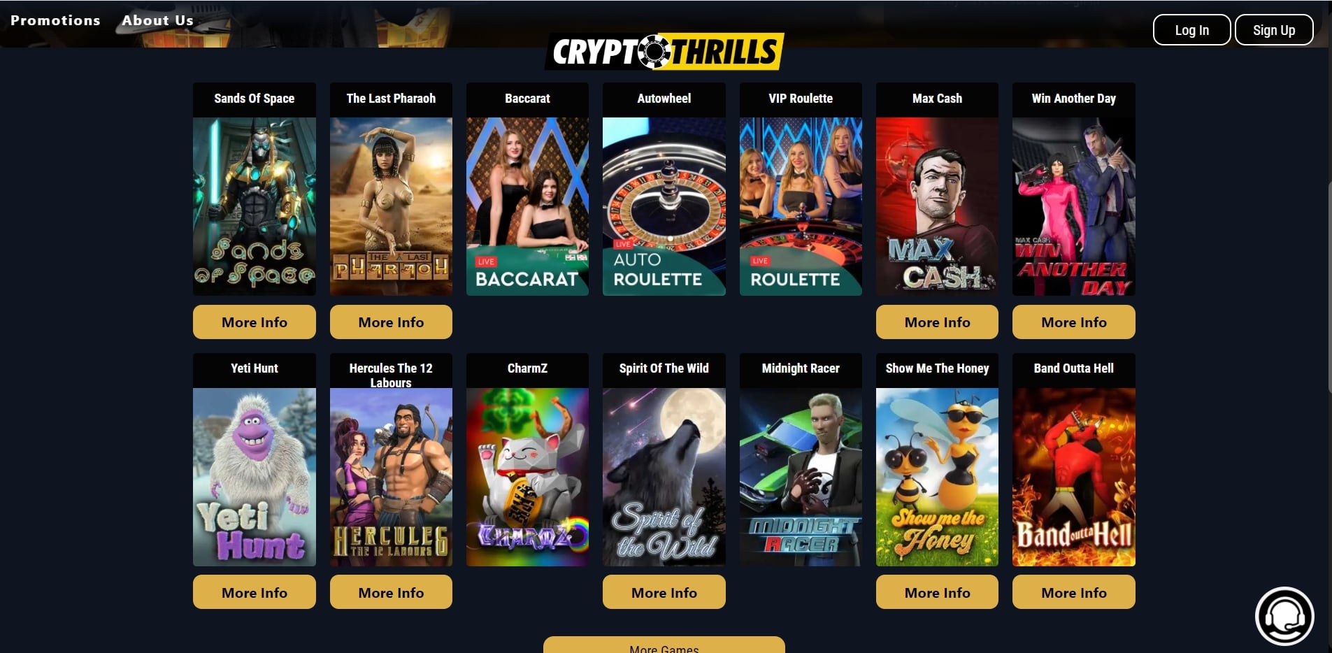 Crypto Thrills Casino Games