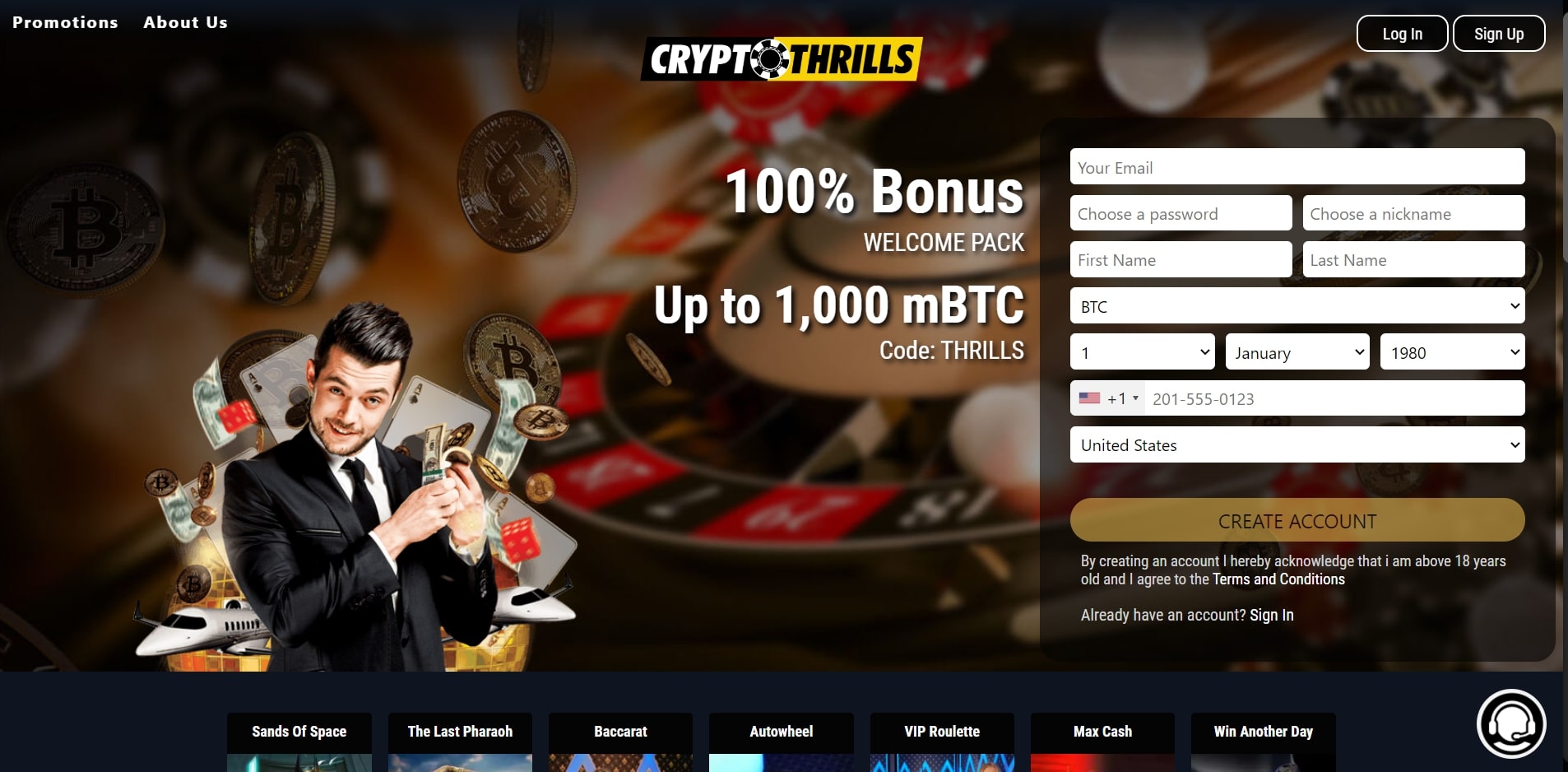 crypto thrills casino review