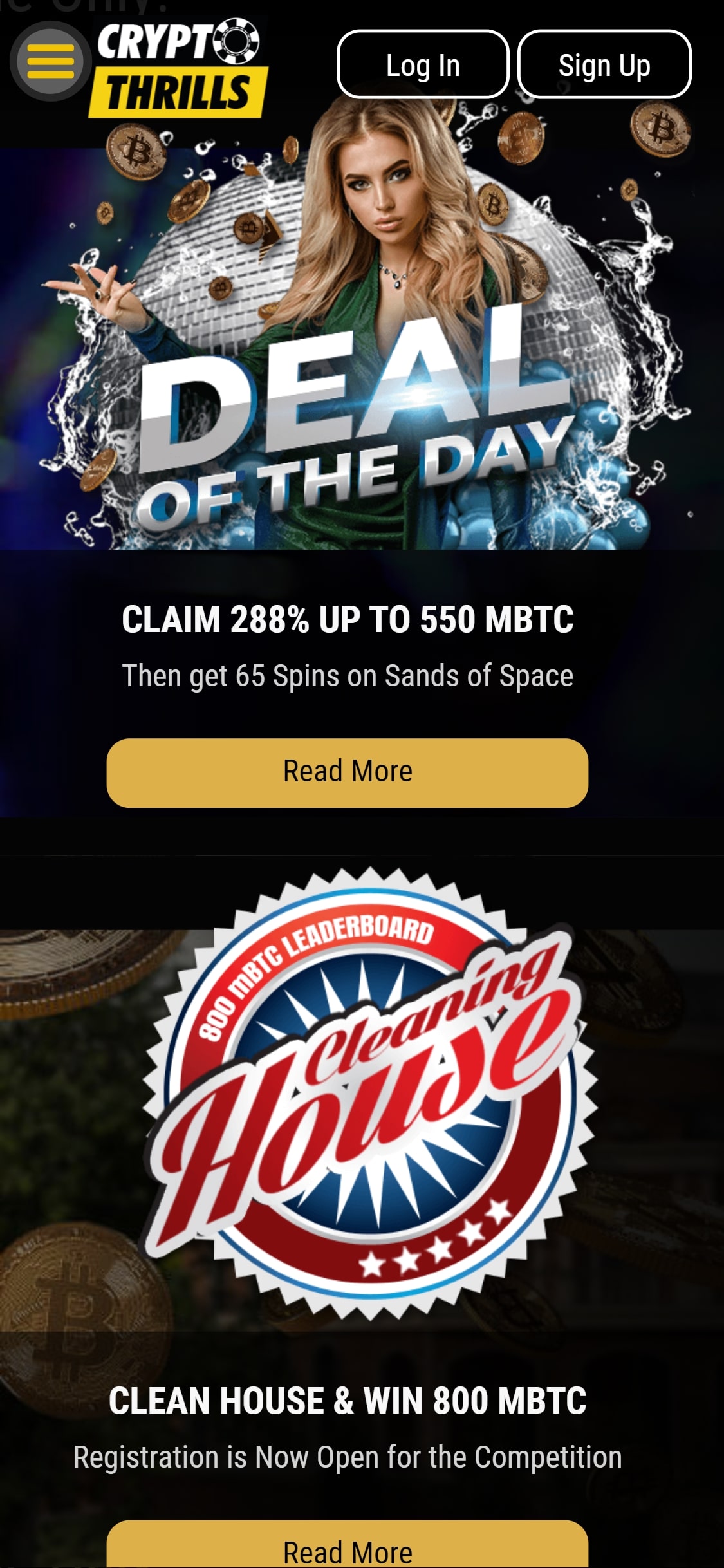 crypto thrills no deposit casino games