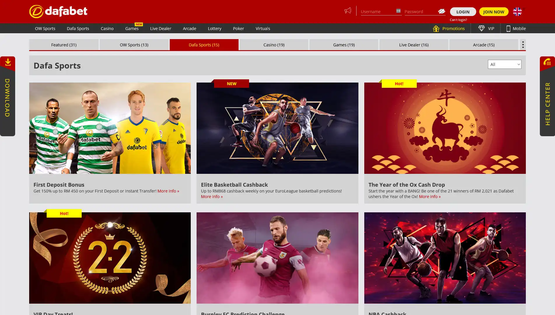 Dafabet Casino No Deposit Bonus