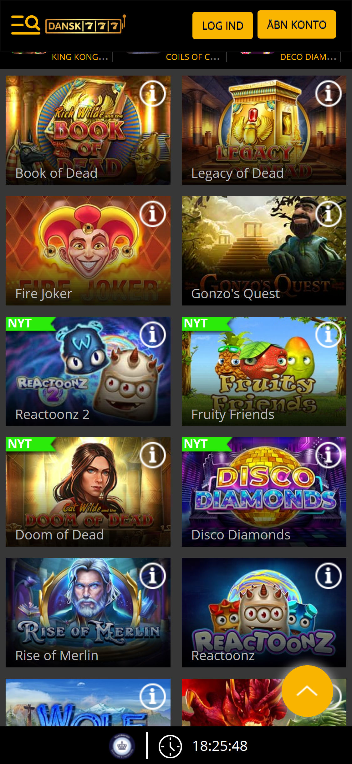 Dansk777 Casino Mobile Games Review