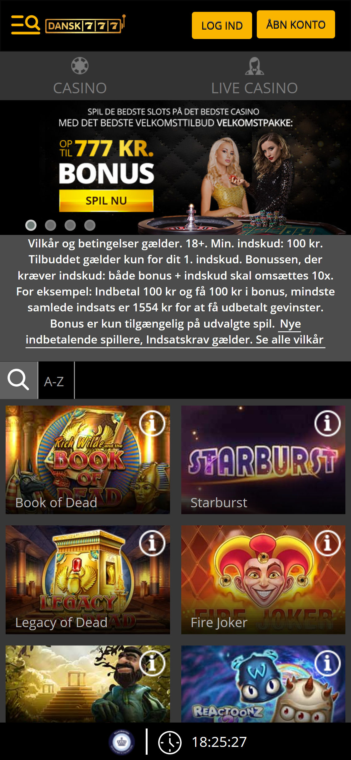 Dansk777 Casino Mobile Review