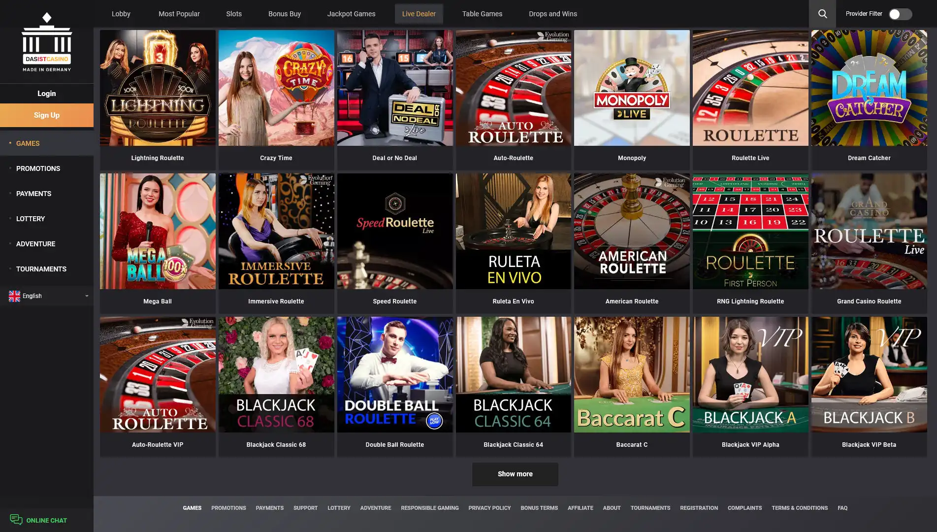 Das ist Casino Live Dealer Games