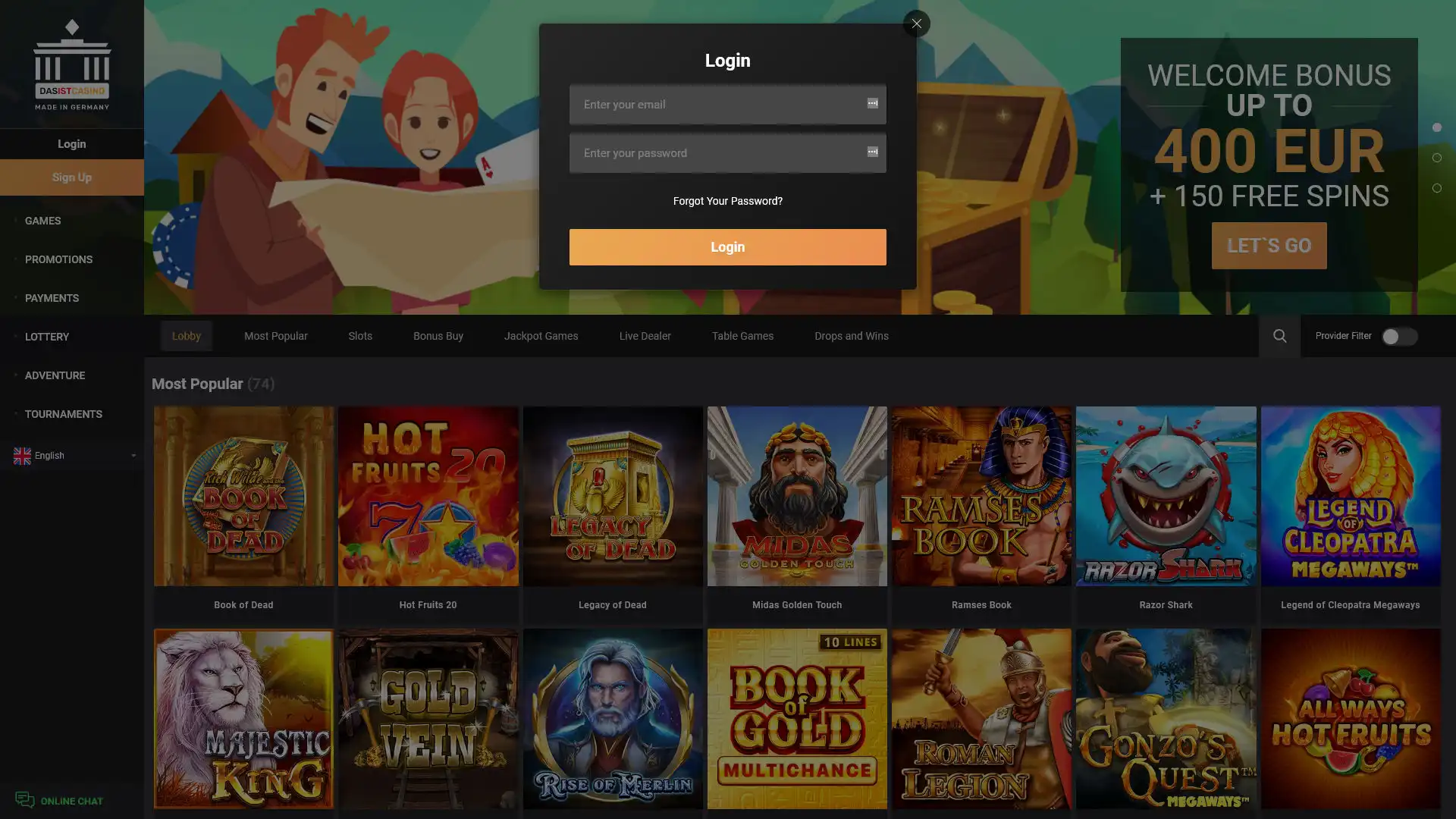 Das ist Casino Login