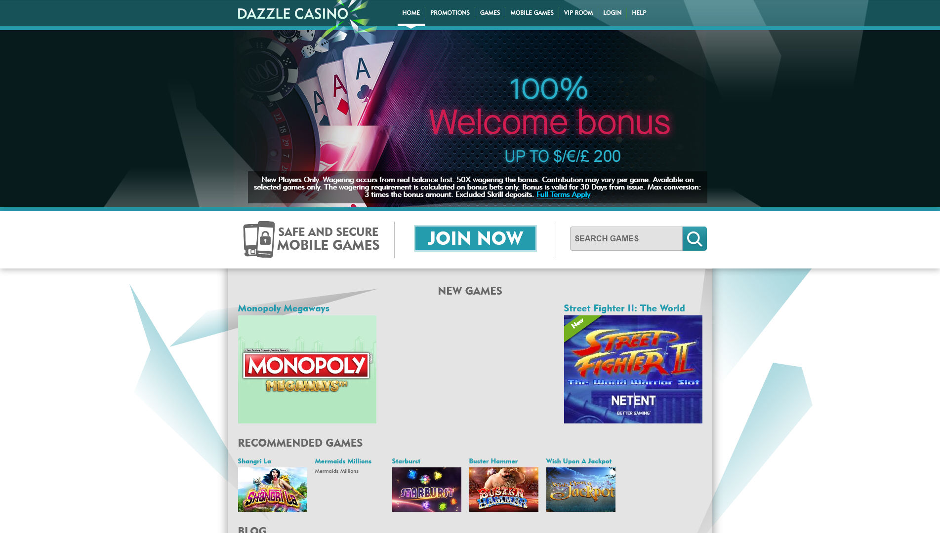 Dazzle Casino Review
