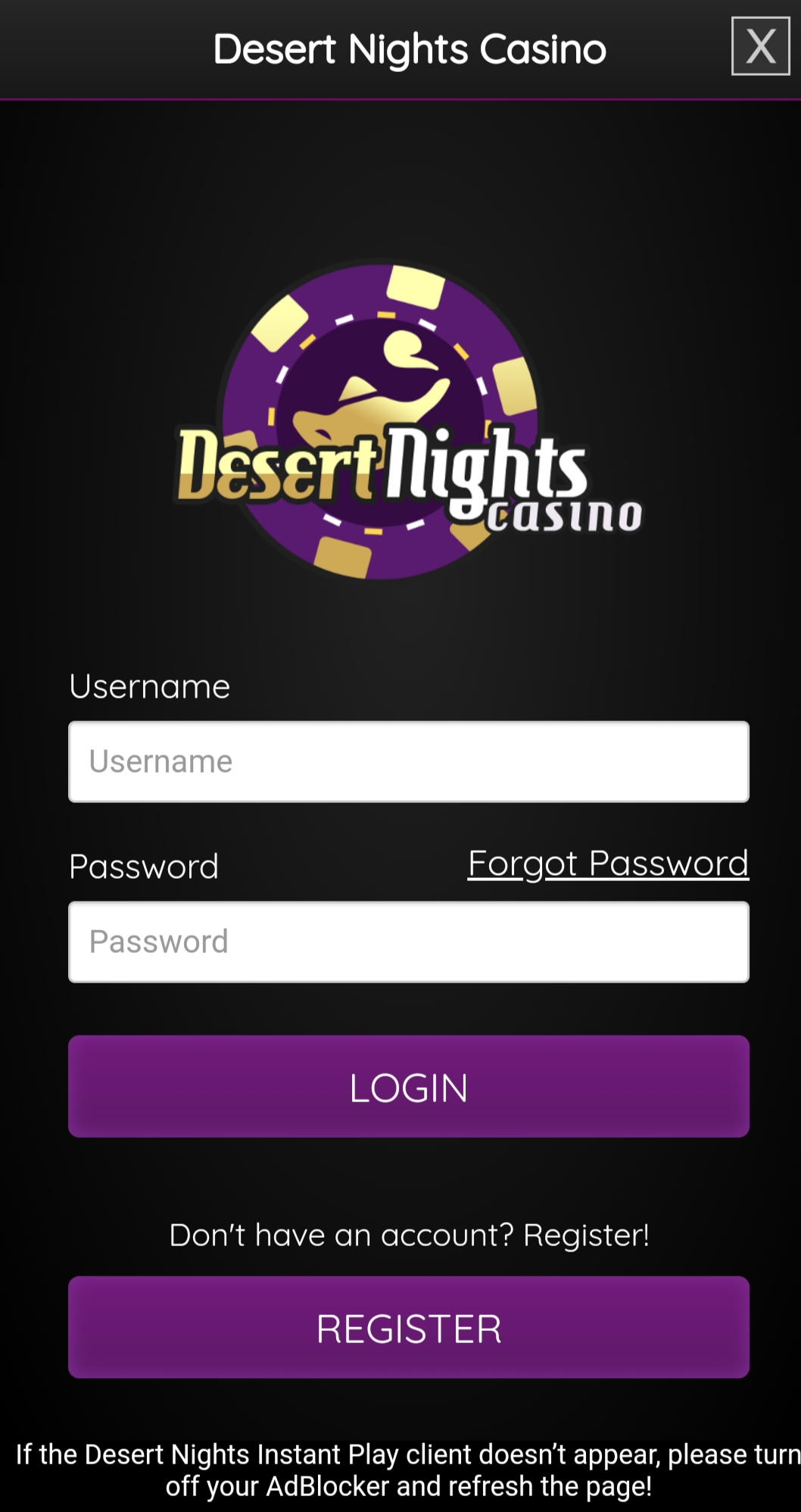 Desert Nights Casino Mobile Login Review