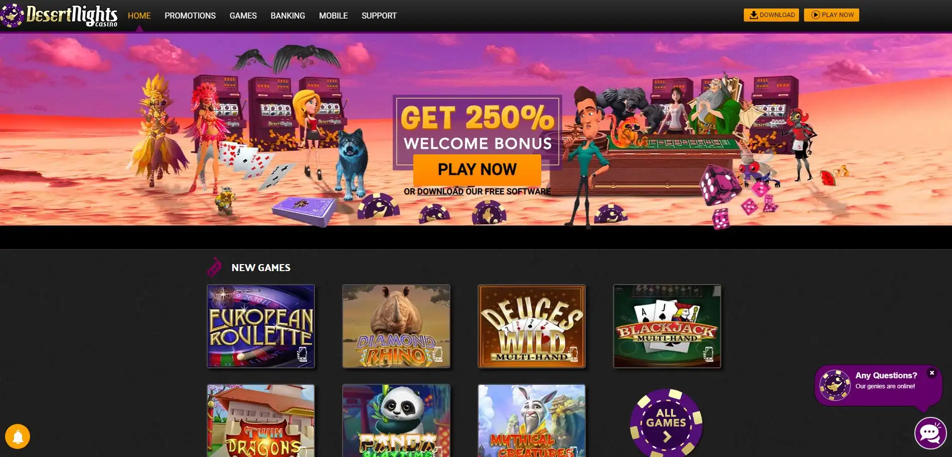 Desert Nights Casino Review