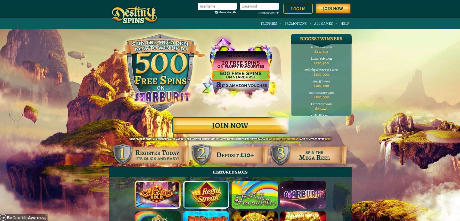 Destiny Spins Casino Review
