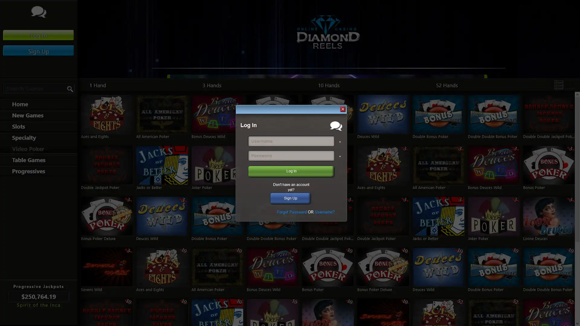 Diamond Reels Casino Login