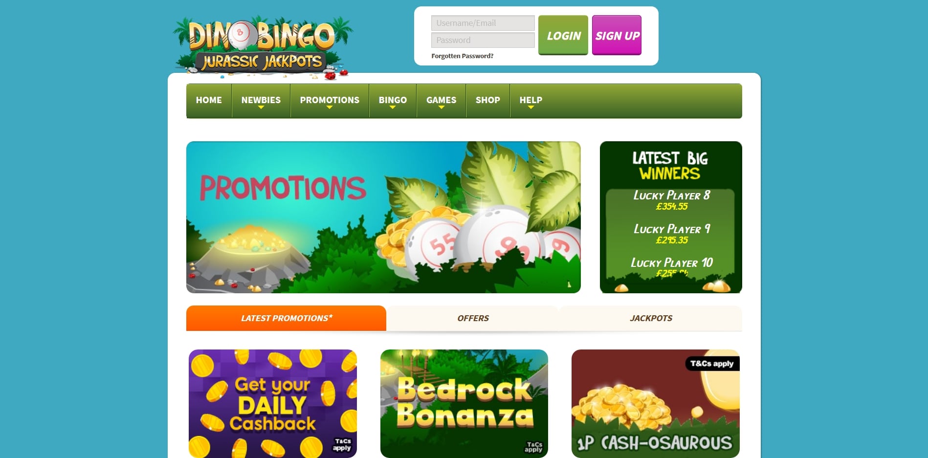 Dino Bingo Casino No Deposit Bonus