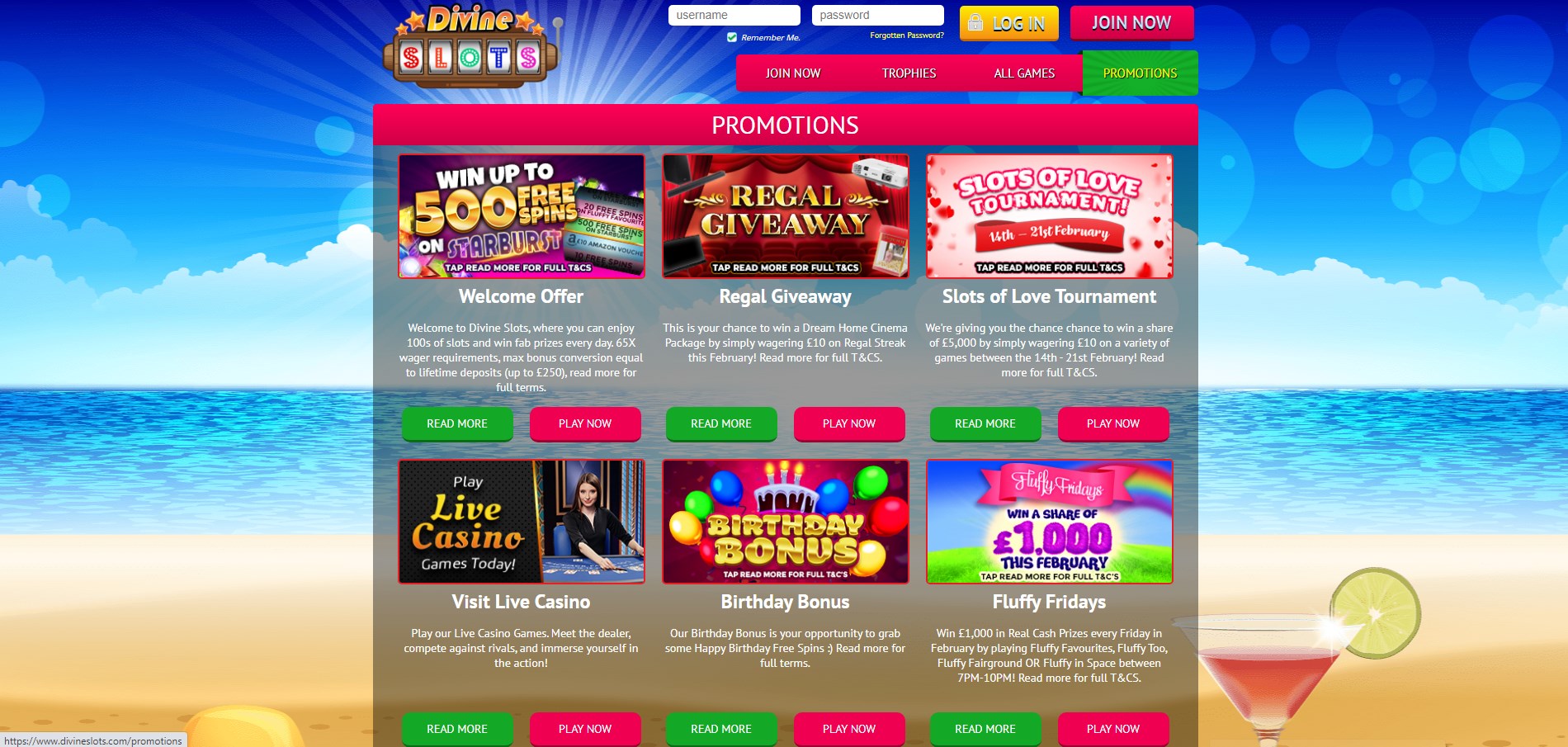 Divine Slots Casino No Deposit Bonus