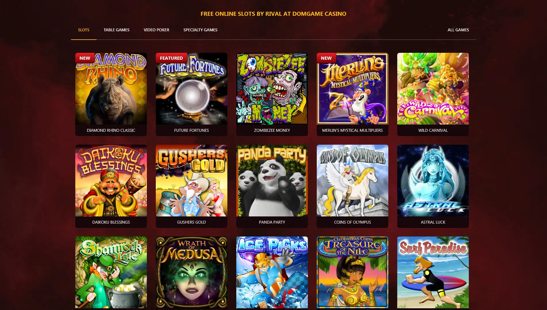 DomGame Casino Games