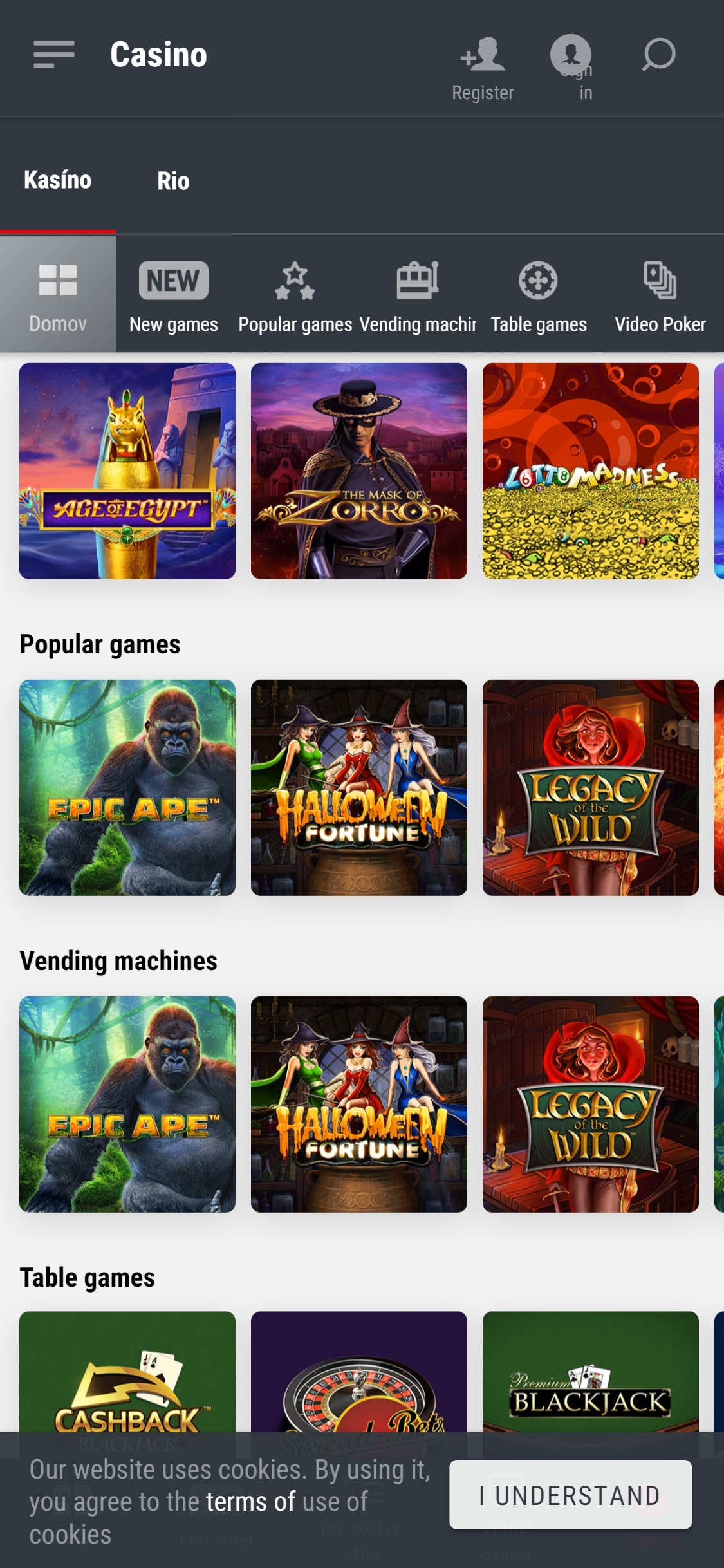 Doxxbet Casino Mobile Games Review