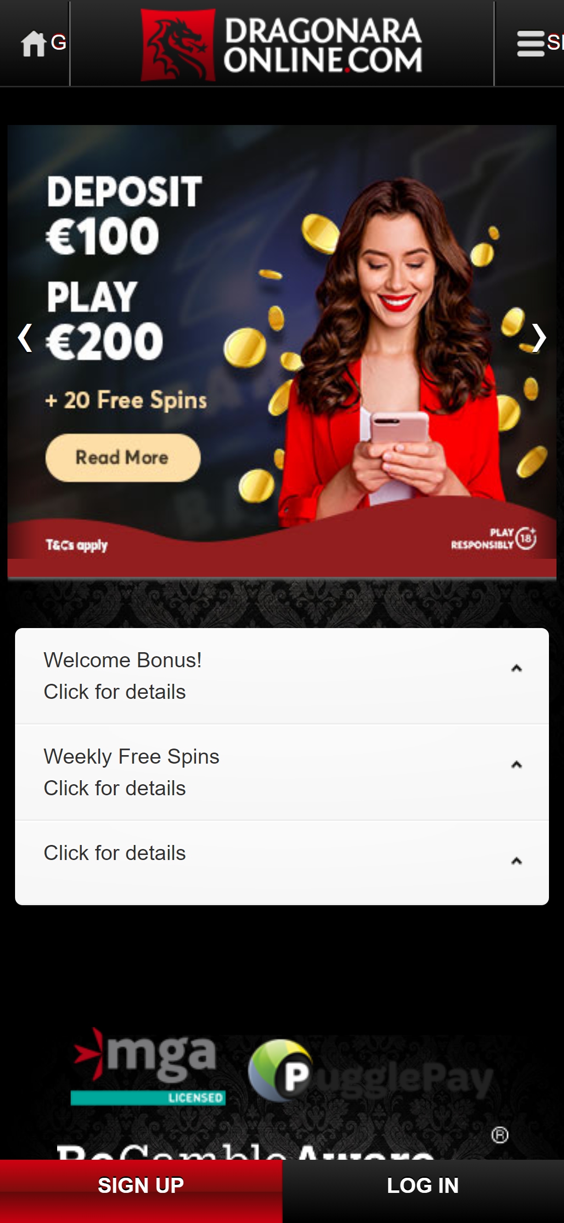 Dragonara Casino Mobile No Deposit Bonus Review