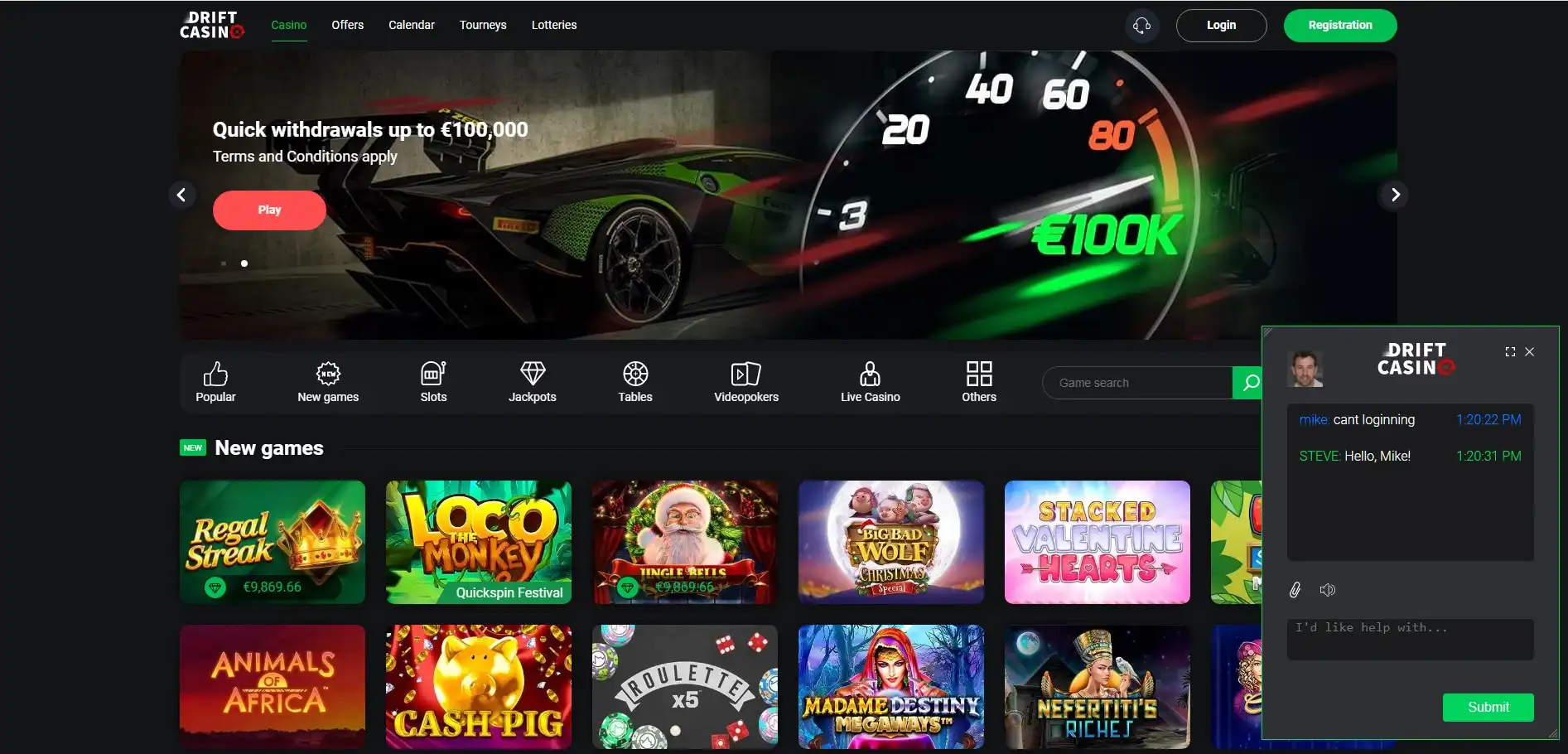 Casino Drift Support