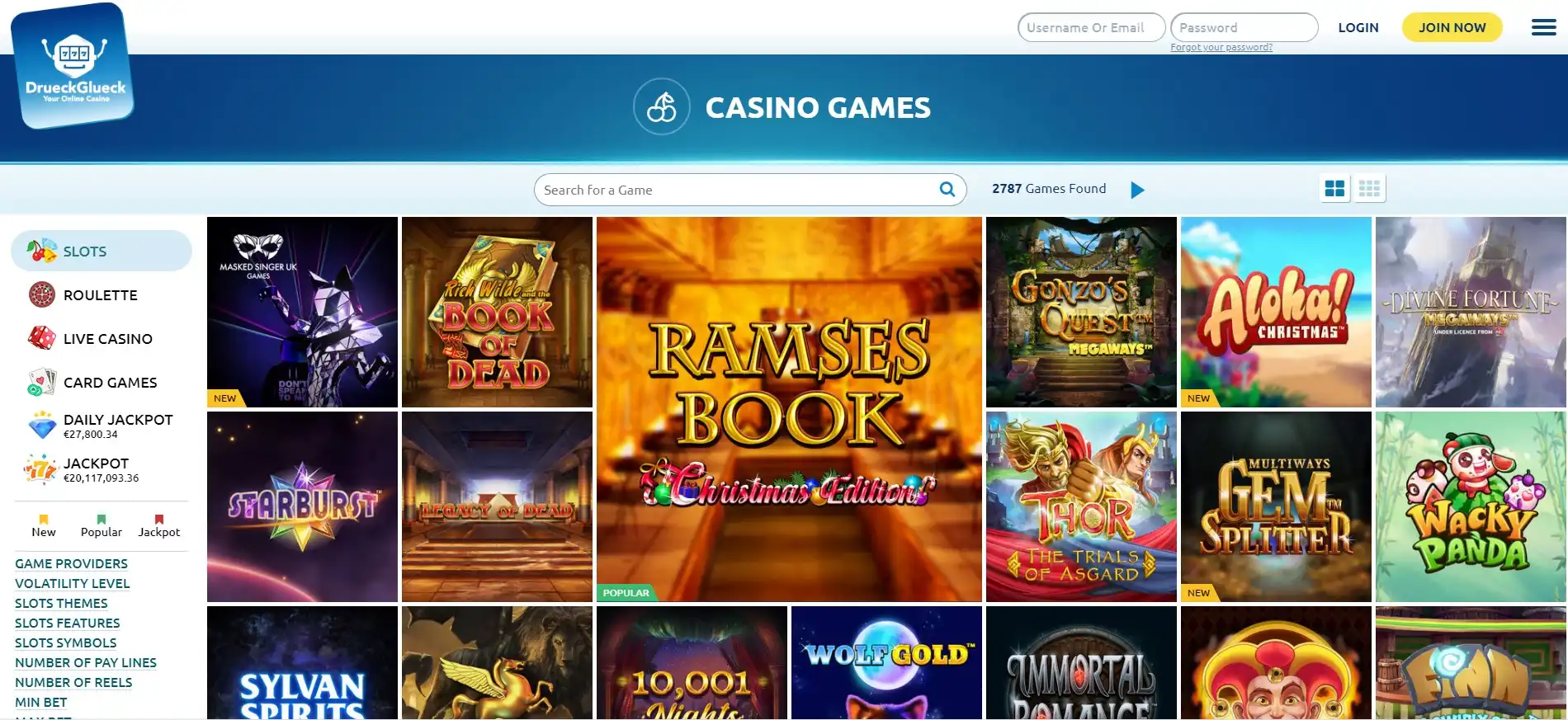 Drueck Glueck Casino Games