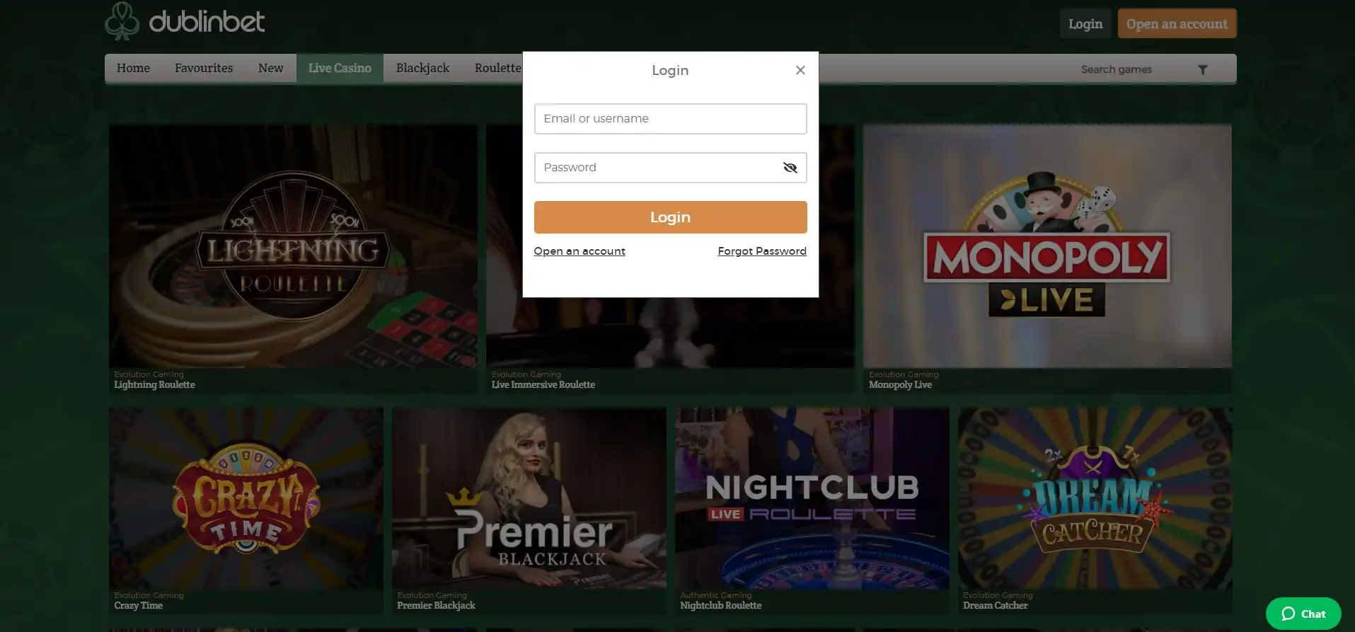 Dublinbet Casino Login