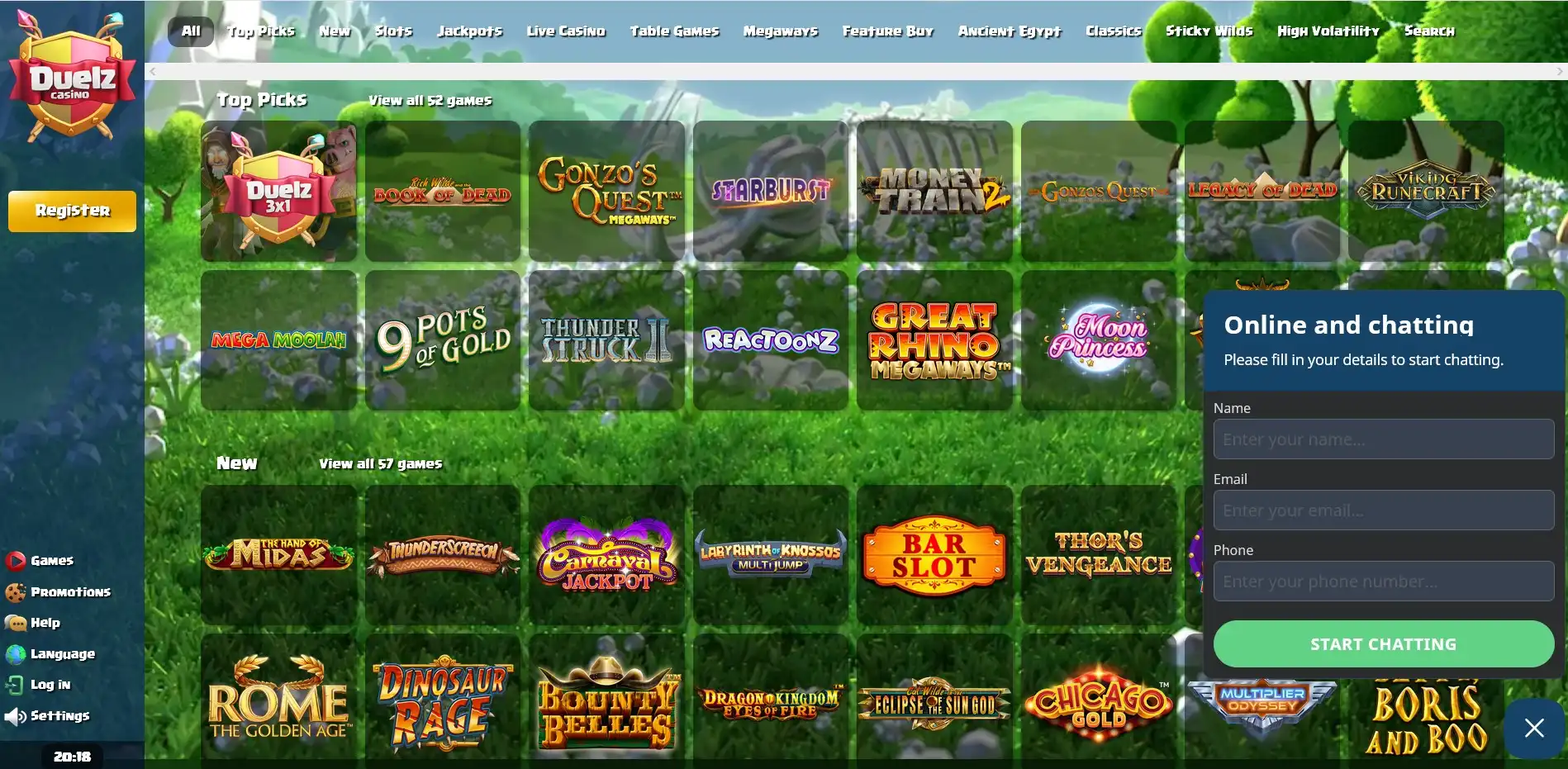 Duelz Casino Support