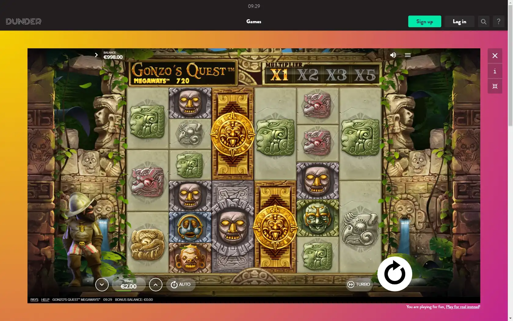 Dunder Casino Slot Games