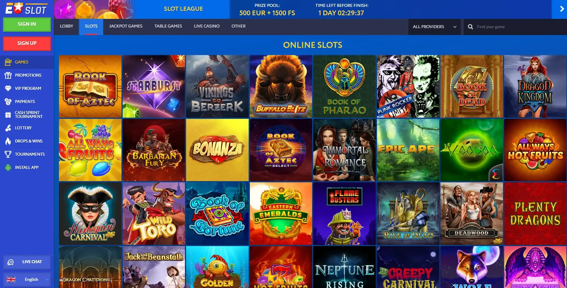Euslot Casino Games