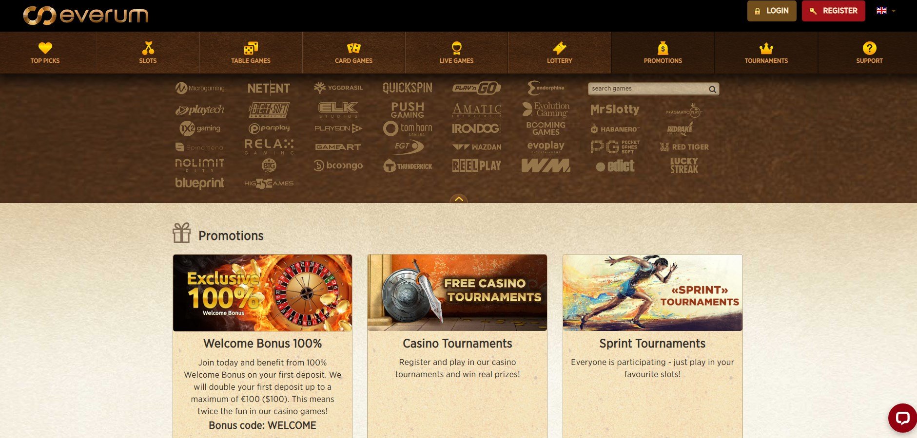 Everum Casino No Deposit Bonus