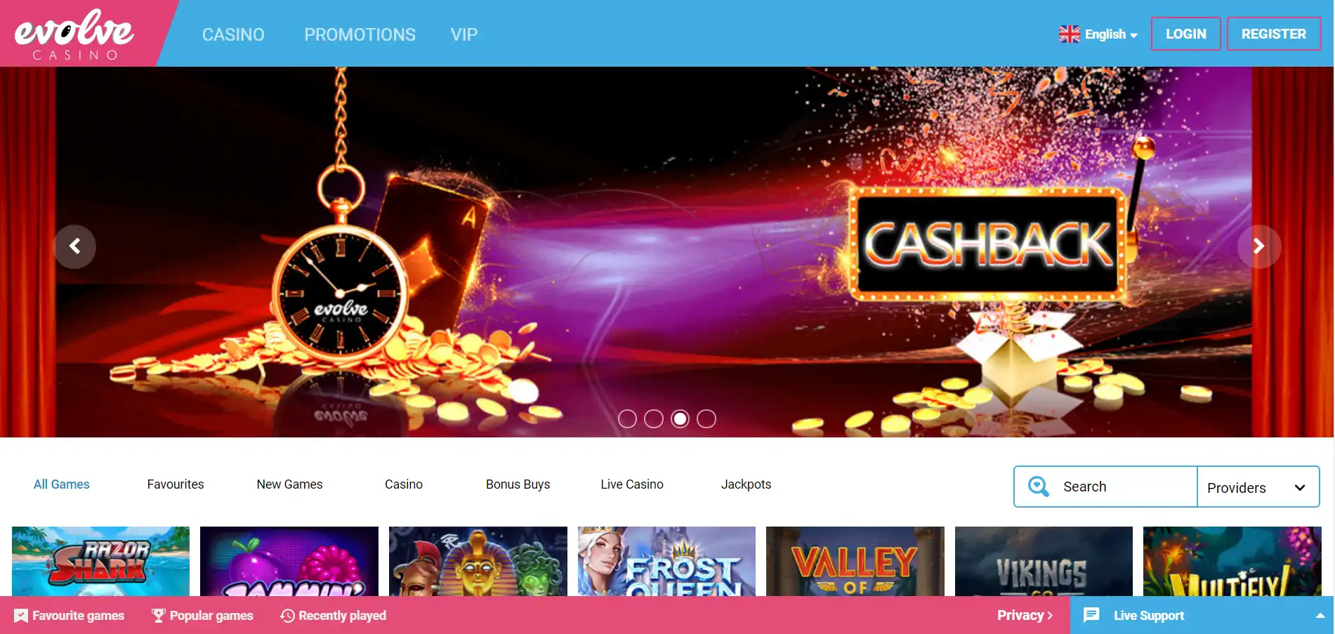Evolve Casino Review