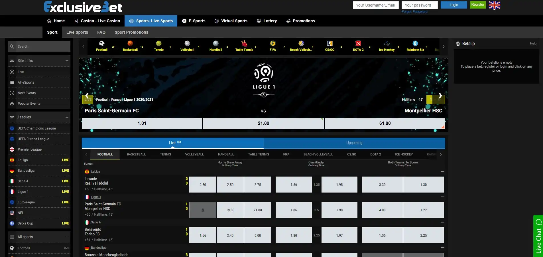ExclusiveBet Casino Betting