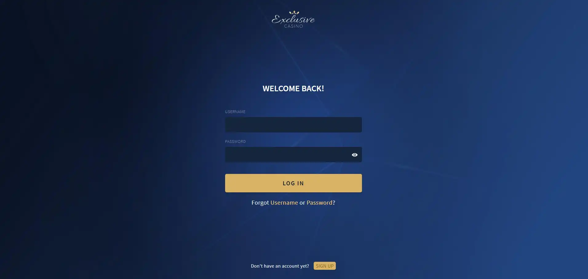 Exclusive Casino Login