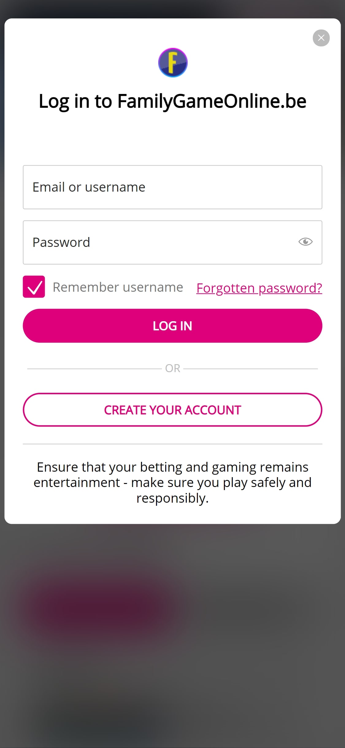Family Game Online Mobile Login Review