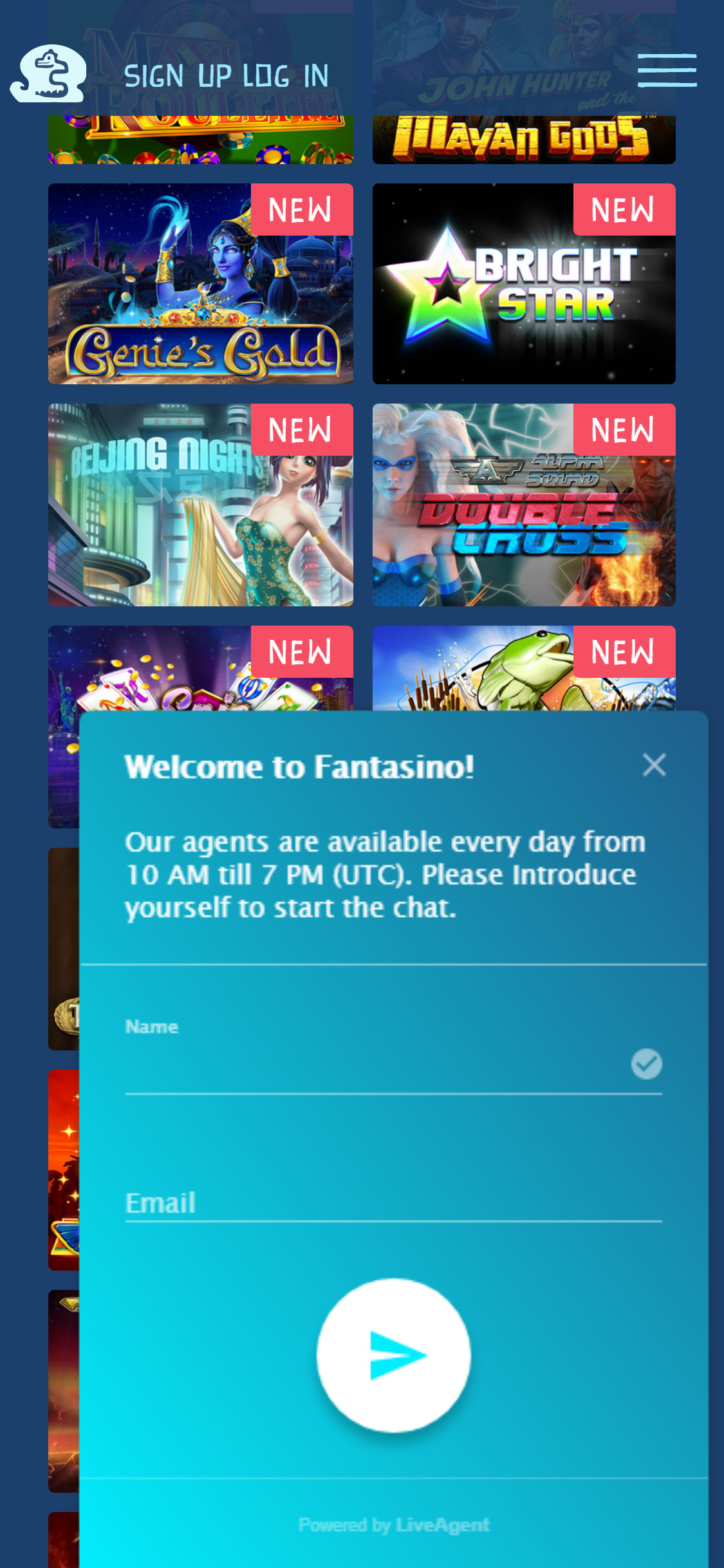 Fantasino Casino Mobile Support Review