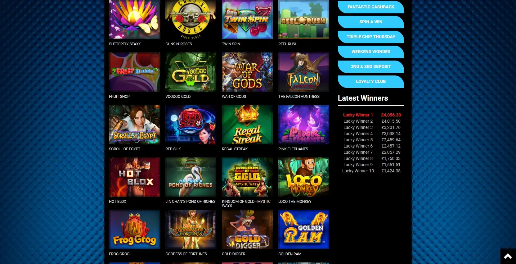 Fantastic Spins Casino Games