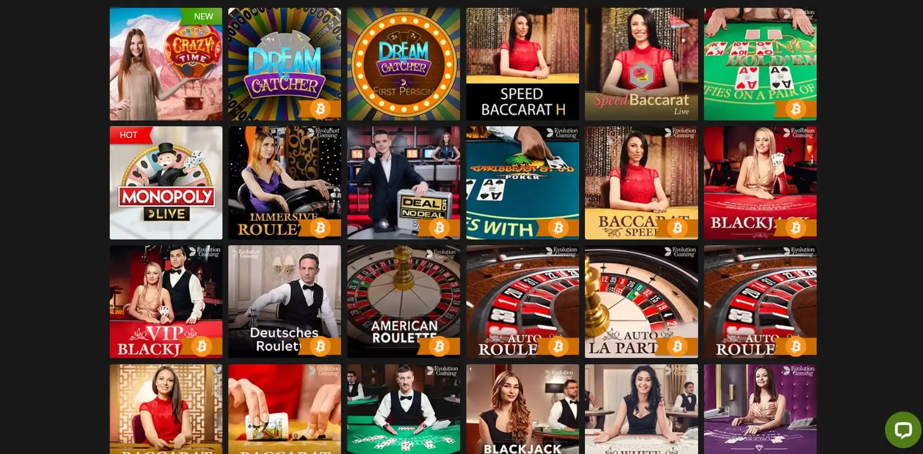 Fastpay Casino Live Dealer Games