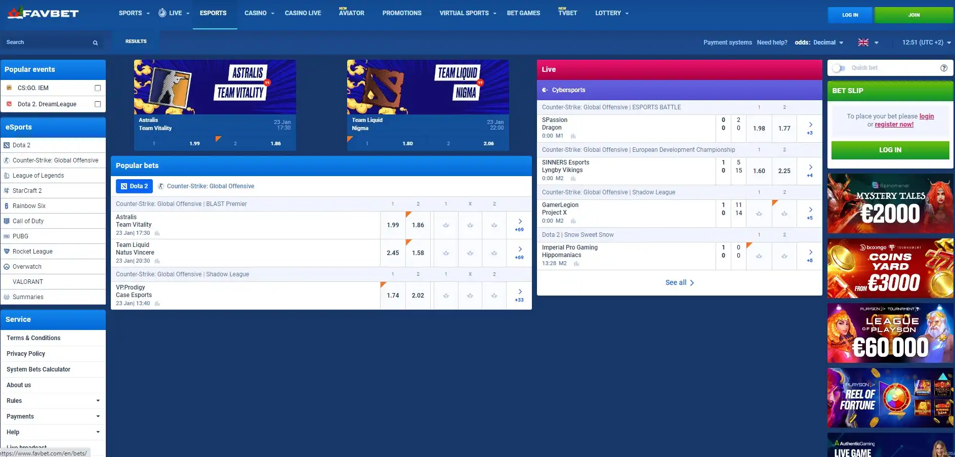 Favbet Casino Betting