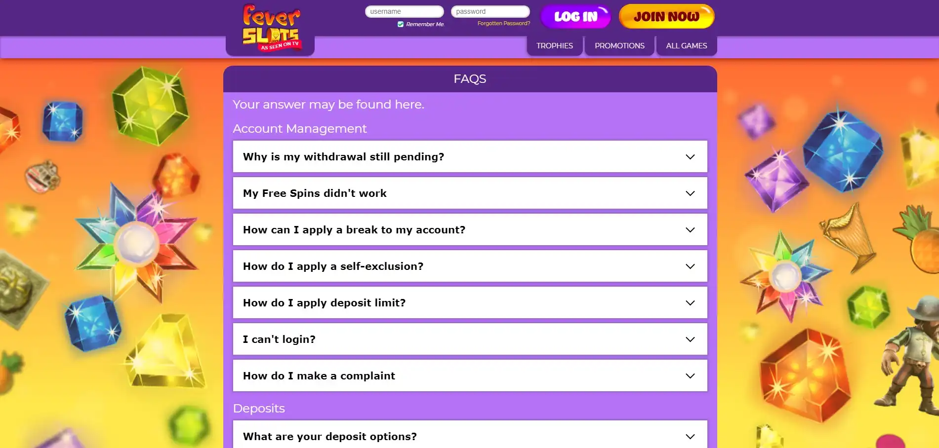 Fever Slots Casino Support