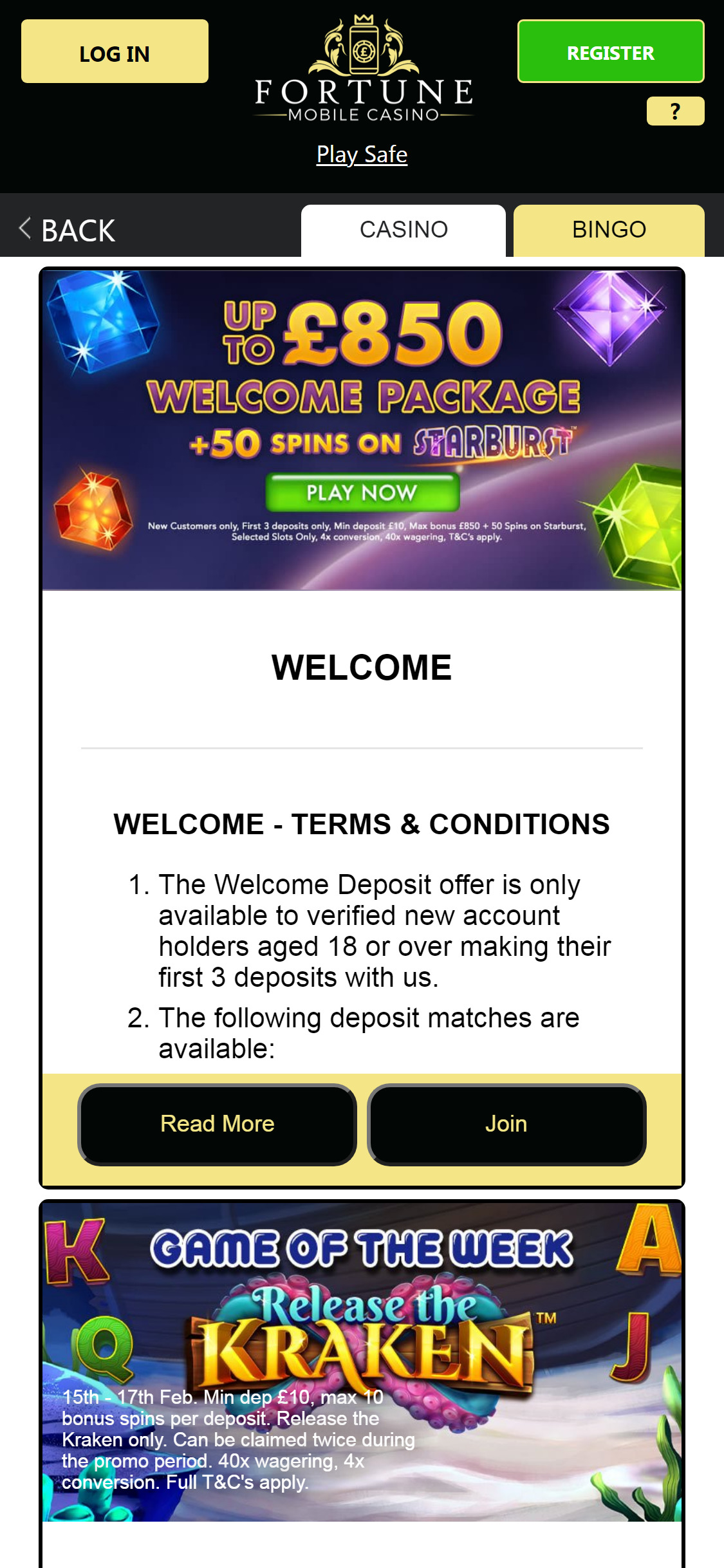 Fortune Mobile Casino Mobile No Deposit Bonus Review