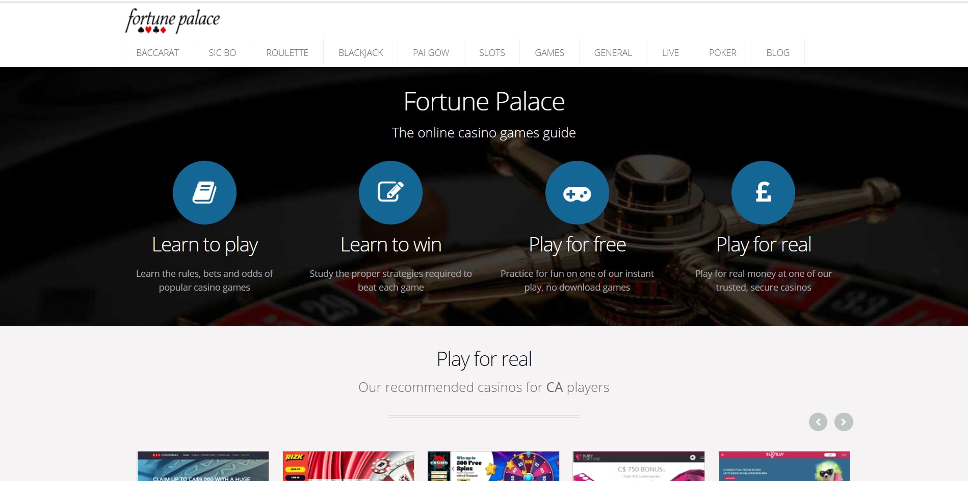 Fortune Palace Casino Review