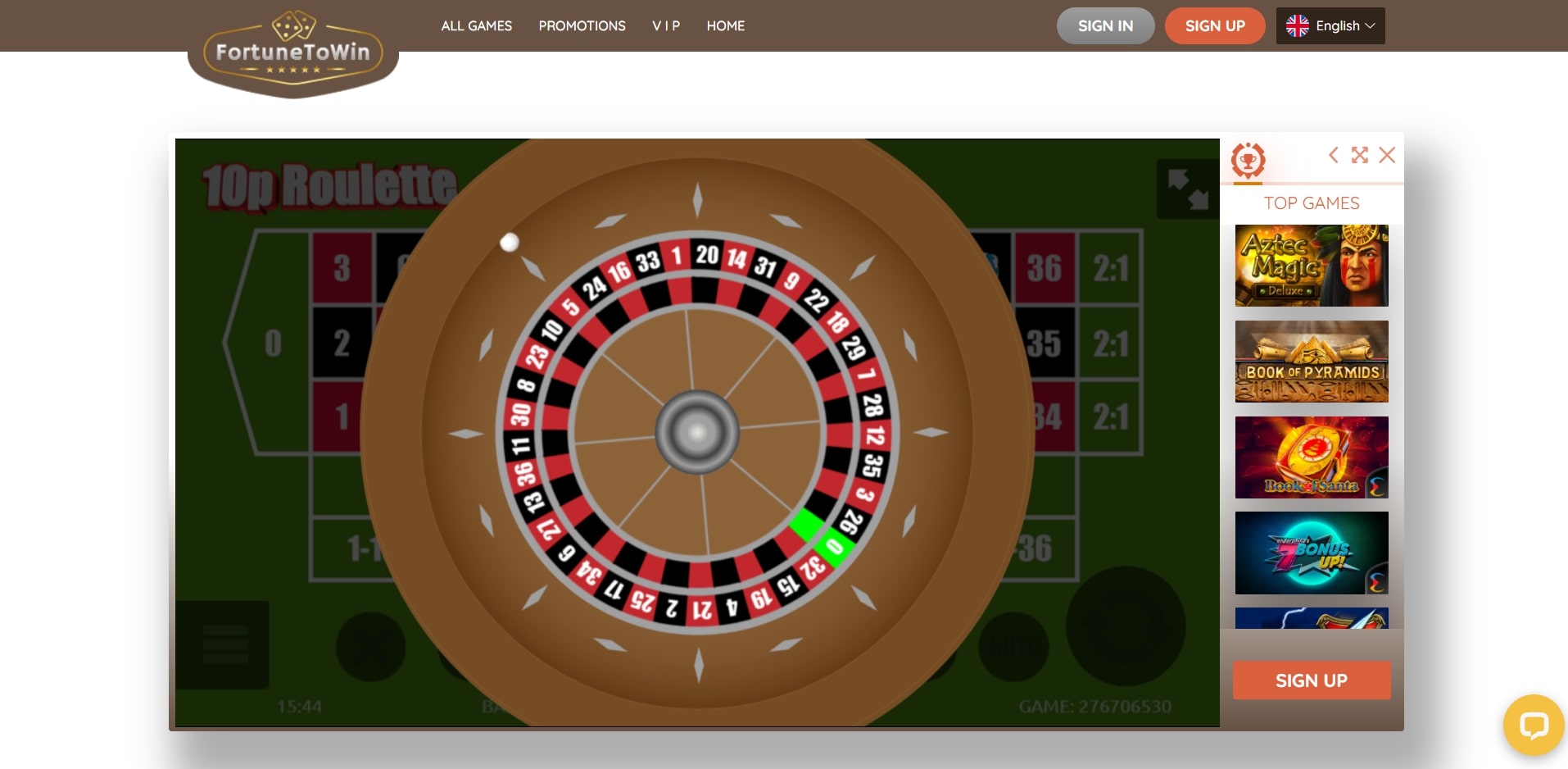 Fortune to Win Casino Casino Games