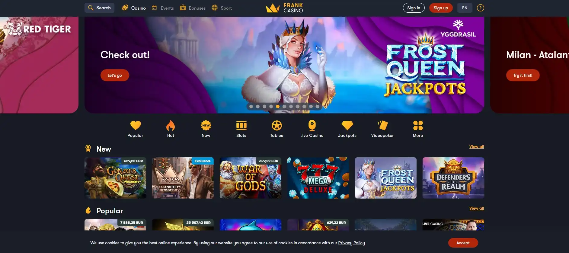 Frank Casino Review