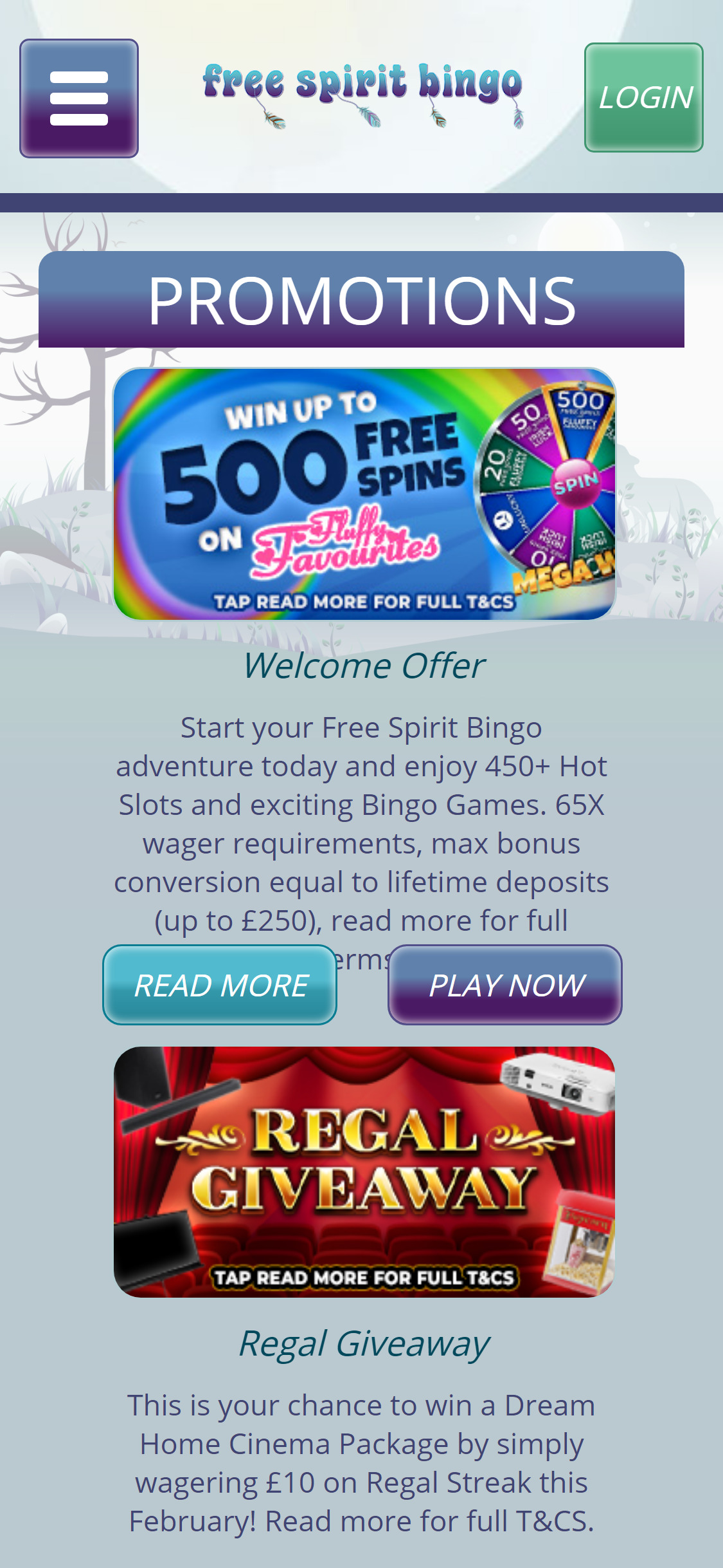 Free Spirit Bingo Casino Mobile No Deposit Bonus Review