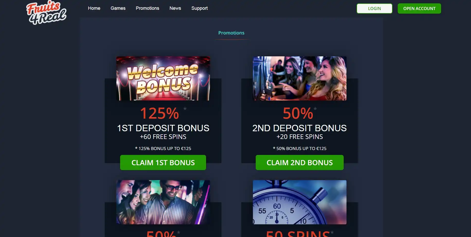 Fruits 4 Real Casino No Deposit Bonus