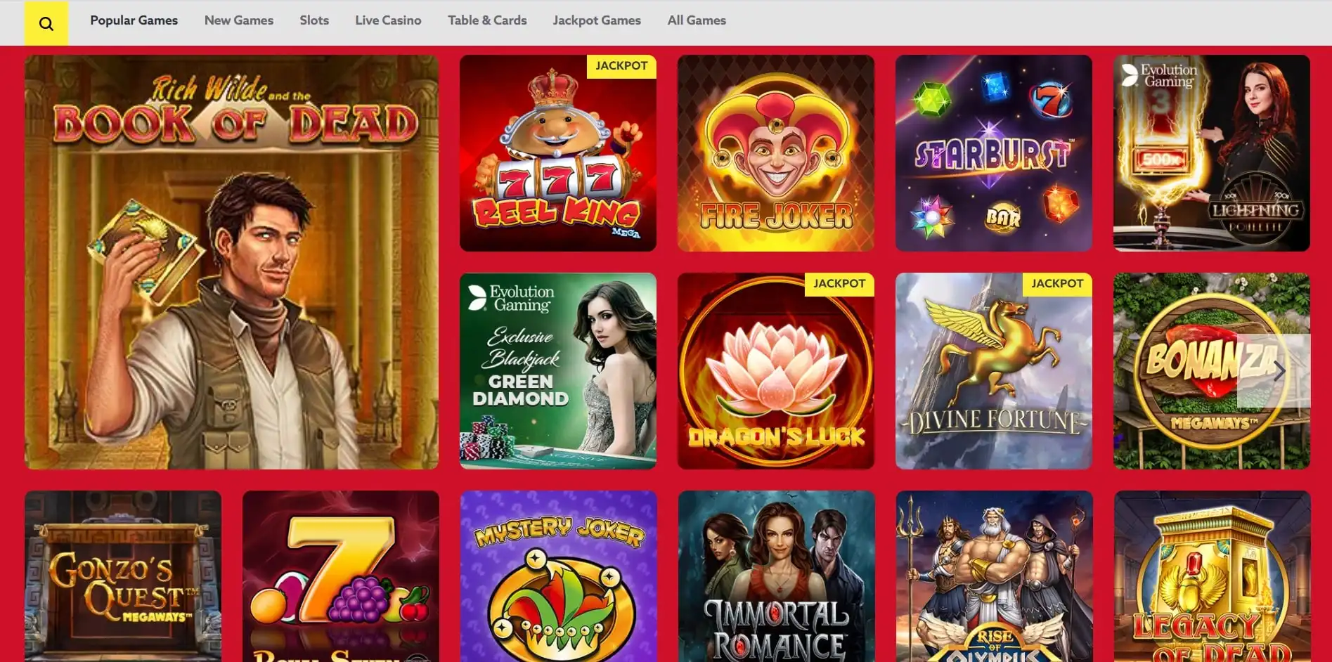 Funbet Casino Games