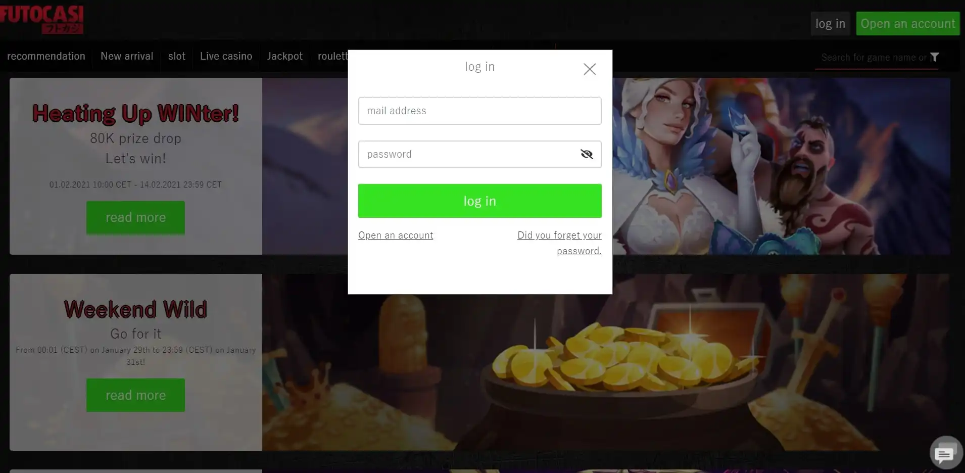Futocasi Login