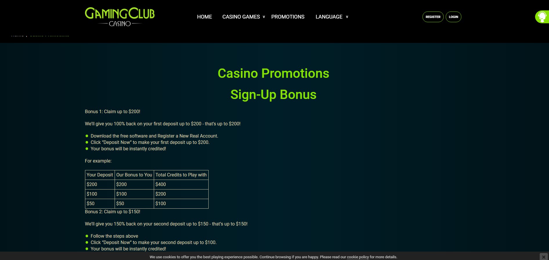 Gaming Club Casino No Deposit Bonus