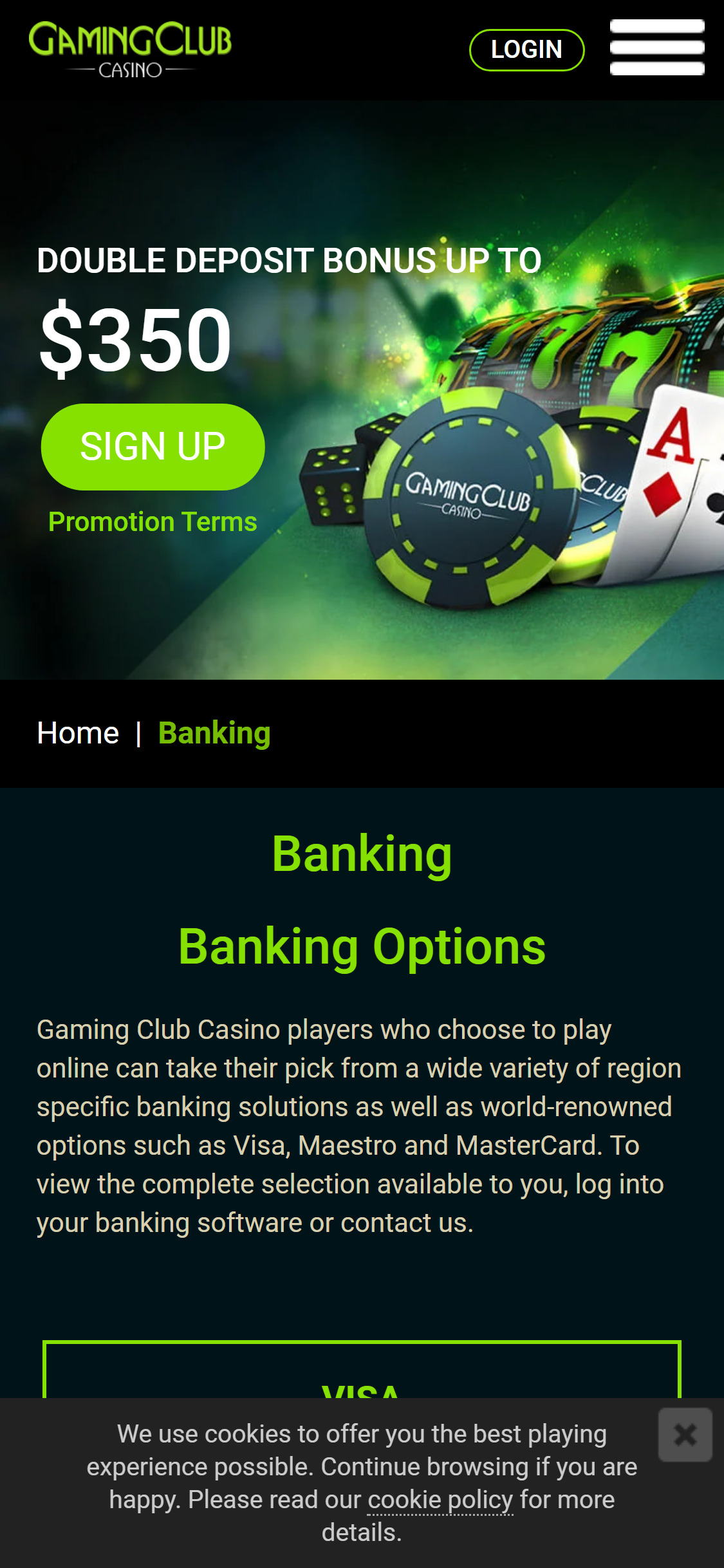 Gaming Club Casino Mobile Payment Methods Review