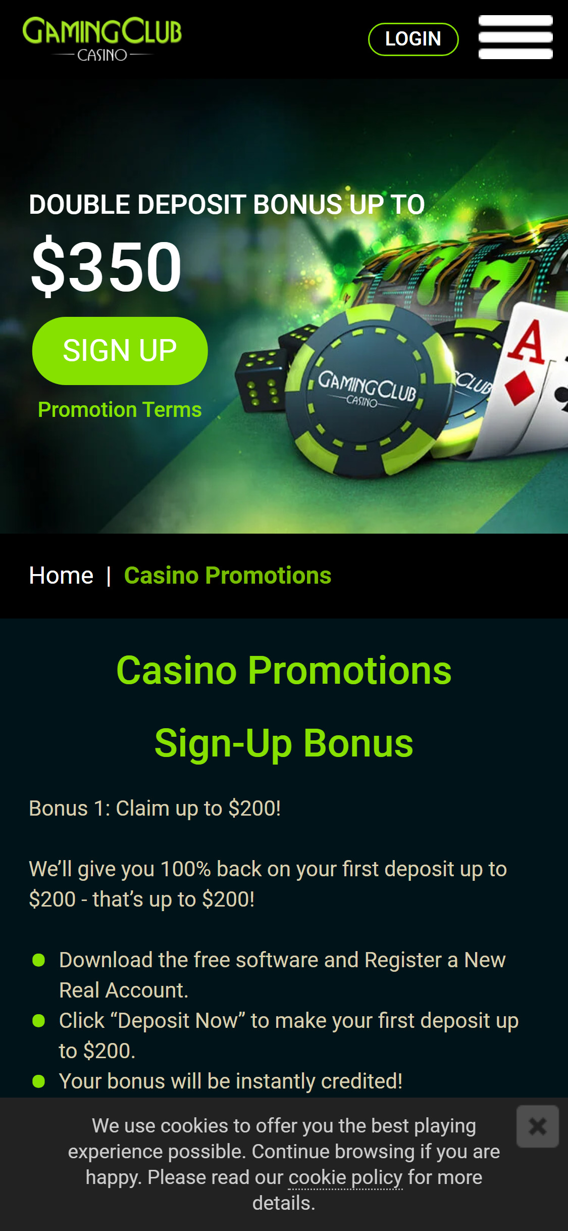 Gaming Club Casino Mobile No Deposit Bonus Review