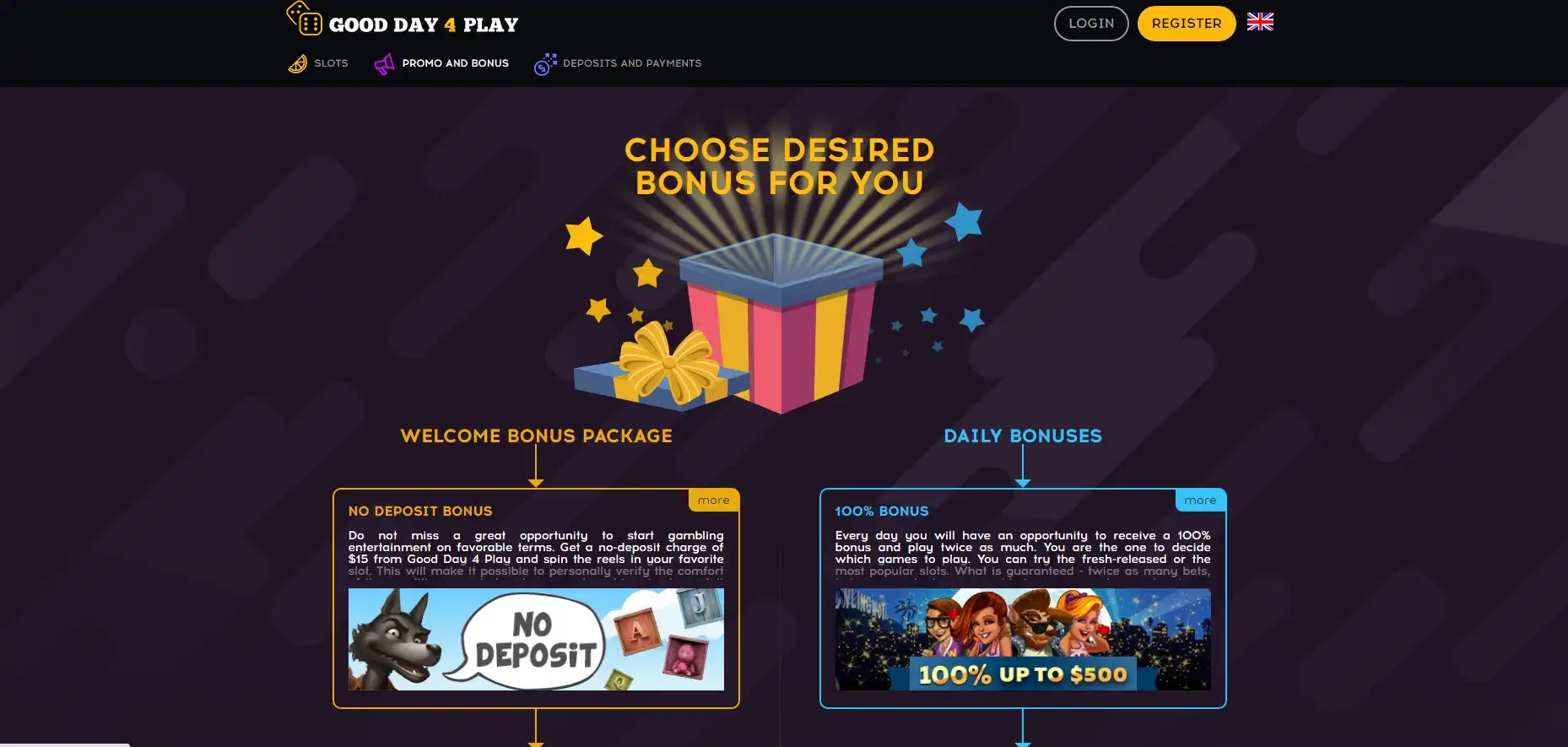 Good Day 4 Play Casino No Deposit Bonus