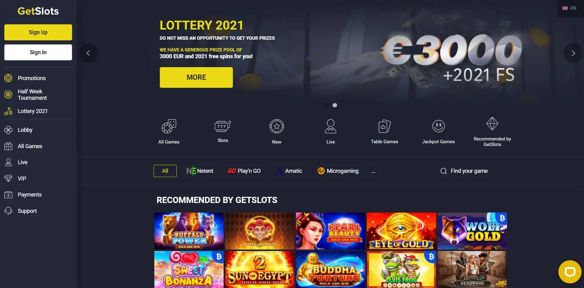 GetSlots Casino Review