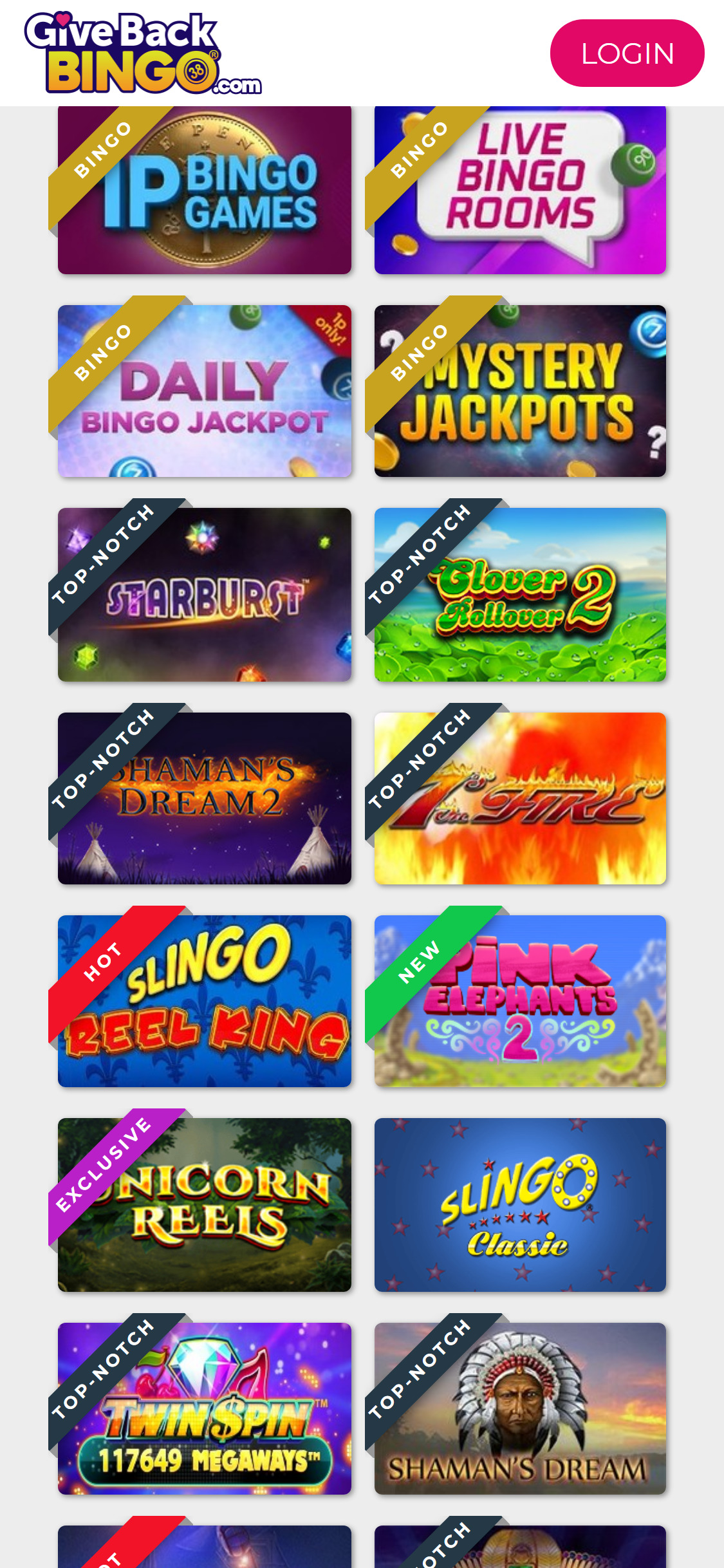 Giveback Bingo Casino Mobile Games Review