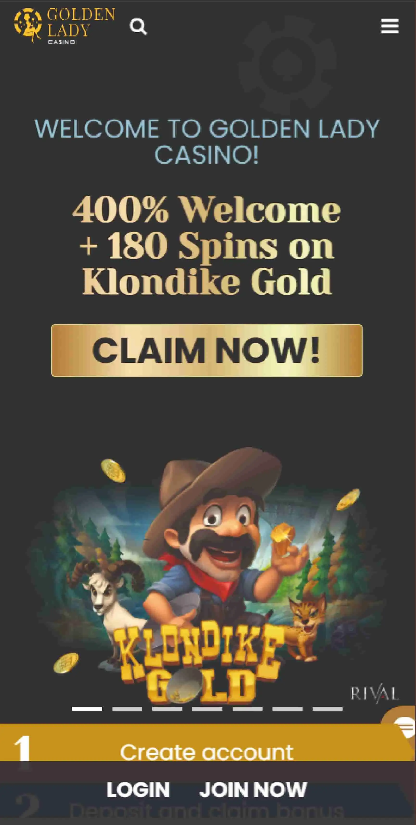 Golden Lady Casino Mobile Games Review