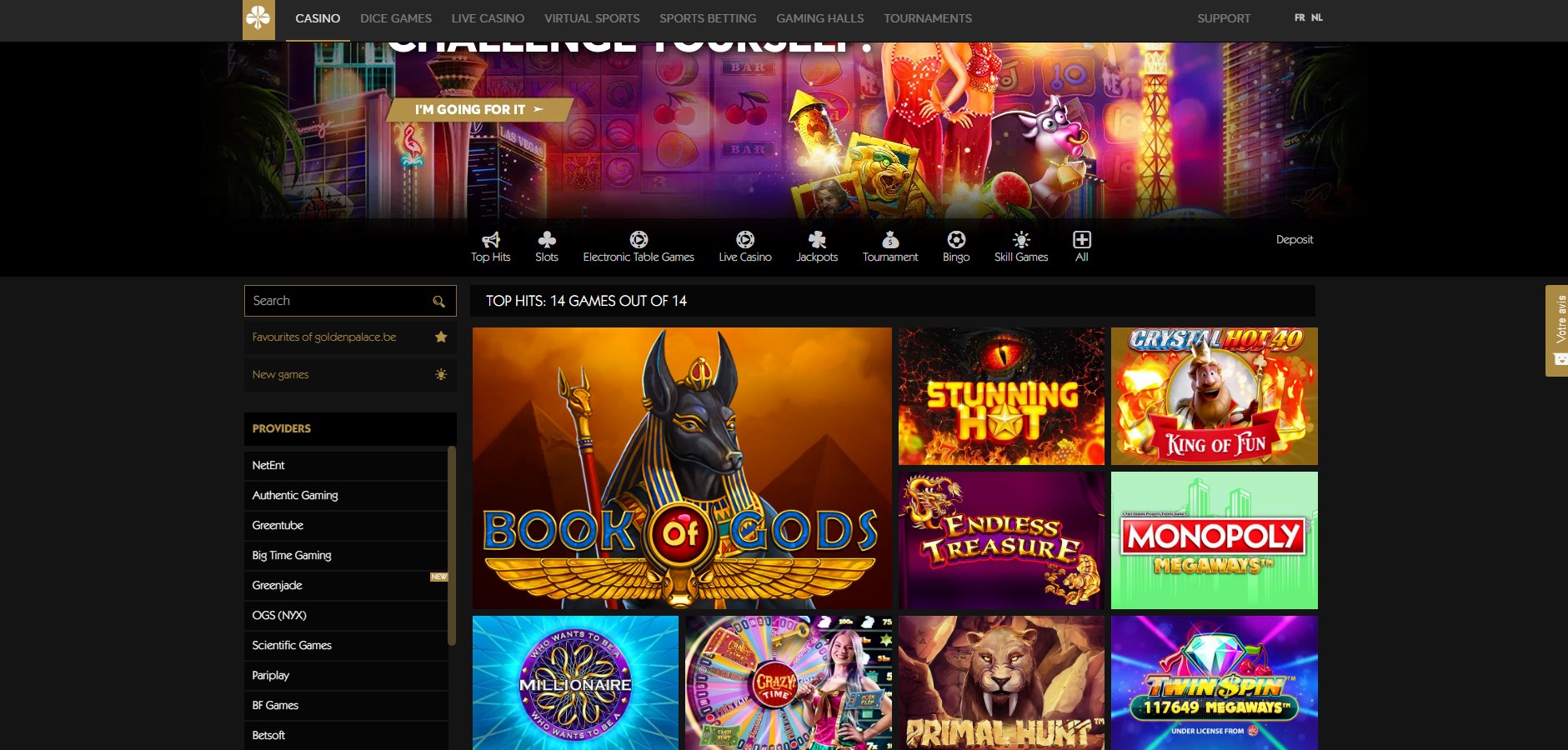 Golden Palace (BE) Casino Games